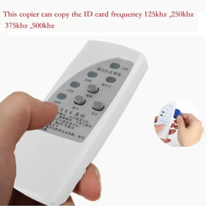 

Handheld RFID ID Card 125K/250K/375K CR66 Duplicator Programmer Reader Writer 3 Buttons Copier Duplicator With Light Indicator