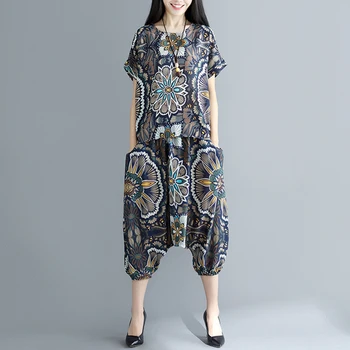 

Broad Legged Tracksuit For Women Bohemian Pullover 2 Piece Set Women Batwing Sleeve Two Piece Set Elastic Waist Tracksuits