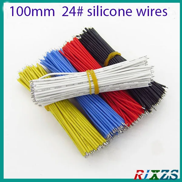 10 шт./много 3239 #100 мм 24awg силиконовые провода белый желтый красный черный синий|wire
