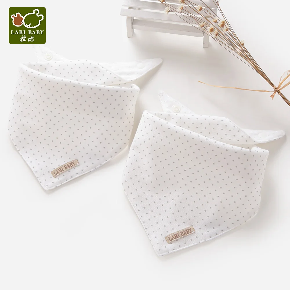 

2 PCS/LOT Bib for Baby Cotton Bibs Burp Cloth Striped Cute Nipple Pattern for Baby Boy Cloths