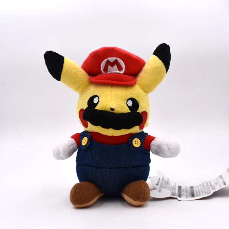 10-20 см Peluche Pikachu Косплей Super Mario Bros Luigi Mario Плюшевые игрушки Мягкая кукла рождественский подарок для детей 2 стиля