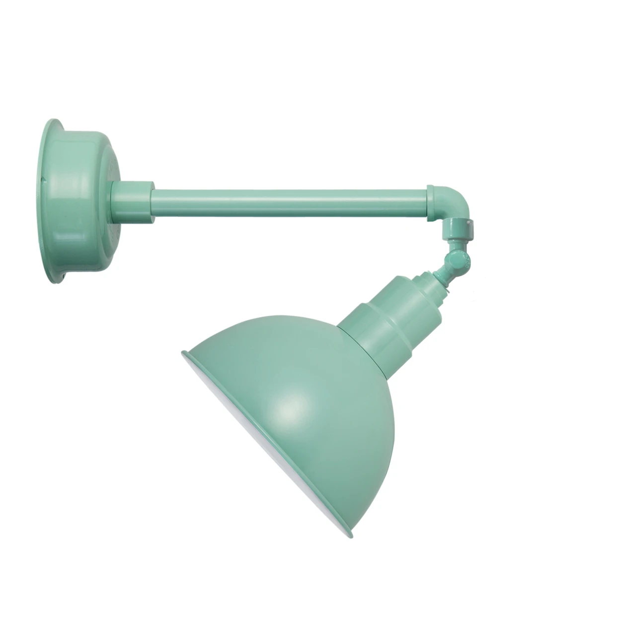 10 Blackspot LED Sign Light with Metropolitan Arm in Jade