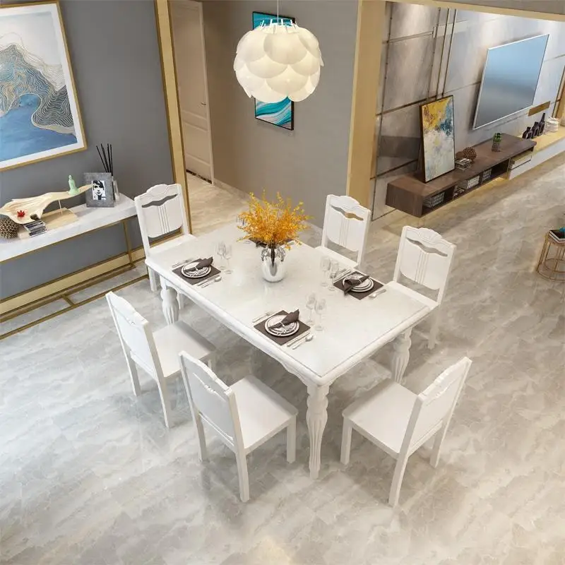 Langer Dinning Sala Marmol Jantar Kitchen De Salle A Manger Moderne Room Redonda Wooden Tablo Comedor Bureau Mesa Dining Table