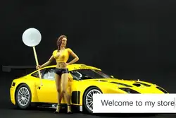 Модель автомобиля сцена 1:18 автомобиль девушка куклы из печати