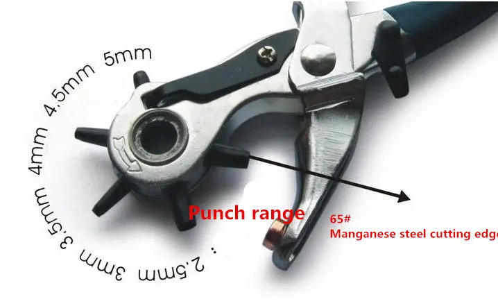 Пробивные клещи дырокол для ремня кожаный ремень Дырокол бытовой перфоратор вращаются швейная машина мешок сеттер Инструмент ремешок для часов L61