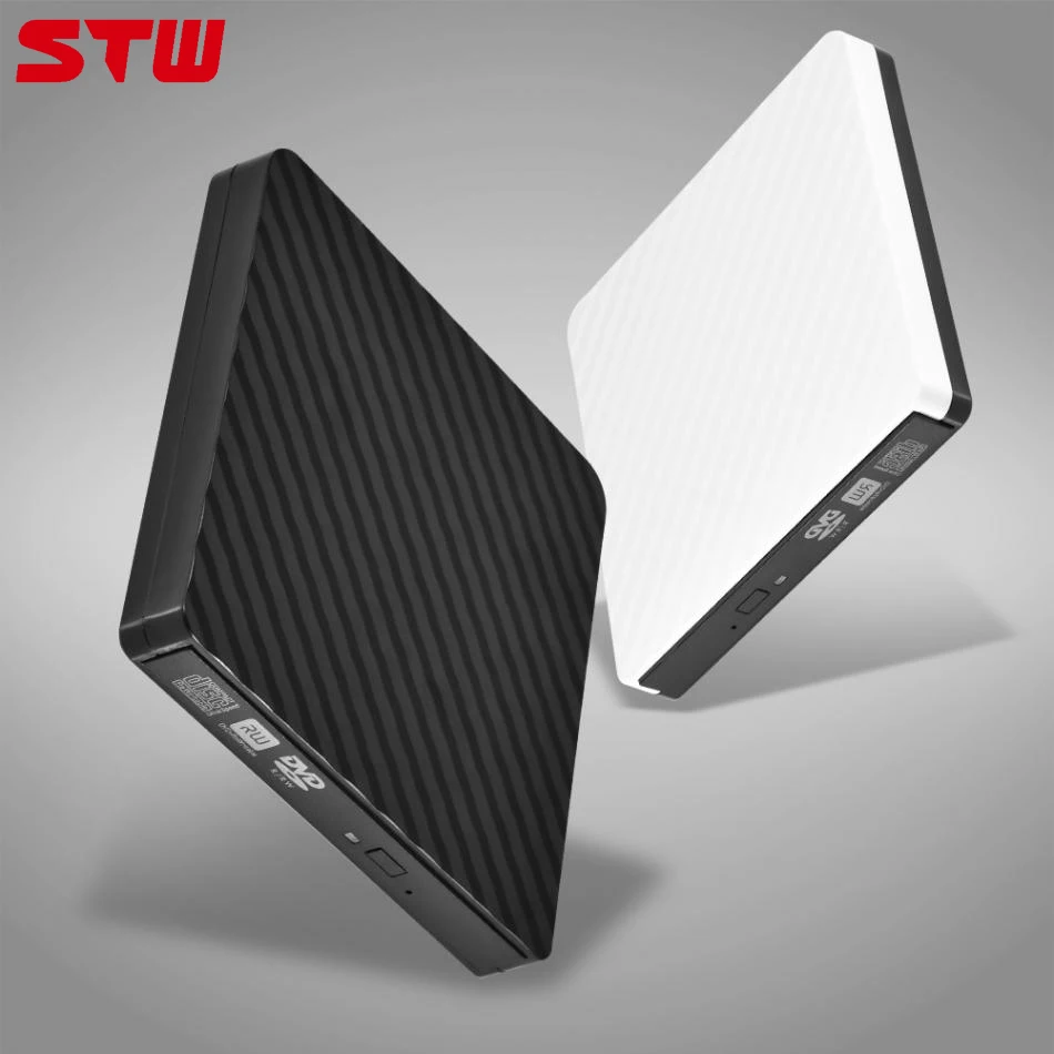 

STW 8041 PC Laptop External Enclosure High Speed USB 3.0 Optical Drive DVD CD Burner Writer Player