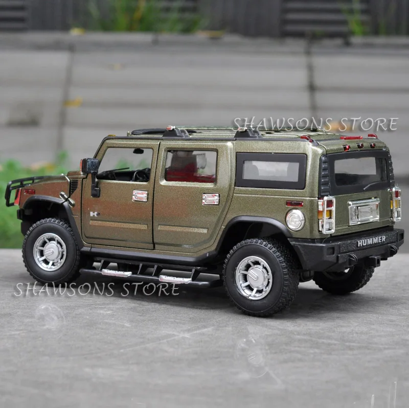Литая модель автомобиля игрушки 1:24 для HUMMER H2 SUV автомобиль Реплика коллекция