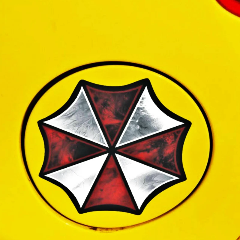 Автомобильная наклейка Volkrays аксессуары Umbrella Corporation Светоотражающая на крышку