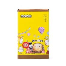 1 коробка тост дизайн(10 шт. закладки+ 10 шт. открытки+ 20 страниц бумага для заметок+ 60 шт. наклейки) канцелярские принадлежности Школьные принадлежности