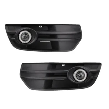 

For Audi Q5 2009-2011 3-in-1 White Angel Eyes DRL Yellow Signal Light H11 Halogen / Xenon E13 Fog Lights Projector Lens