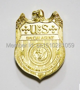 

NCIS Badge Full Metal Golden