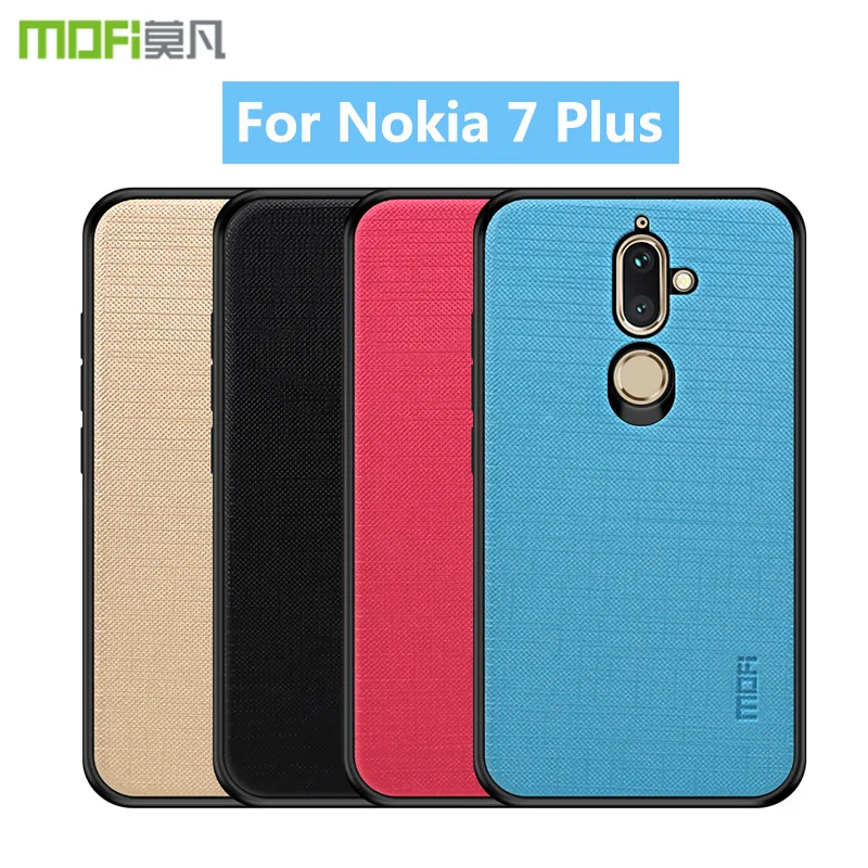 MOFi Bright Shield Series Case for Nokia 7 Plus High Quality TPU Soft PC Hard Cloth Protective Phone Back Cover | Мобильные телефоны