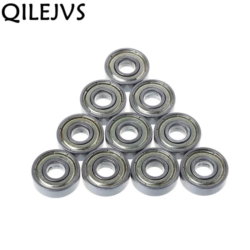 QILEJVS 10 шт. велосипед скейтборд шарик скутера роликовый подшипник скейт запасные части groofkogellagers 8x22x7 mm-608ZZ/608RS - Цвет: ZZ