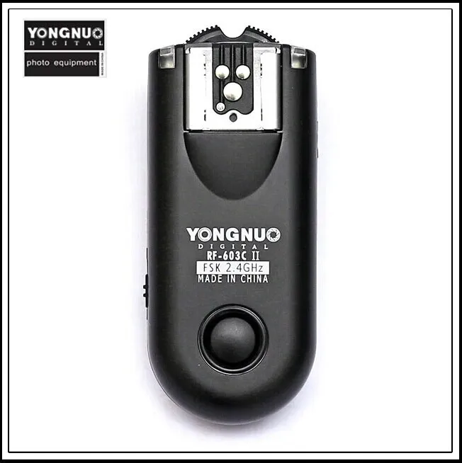 Светодиодная лампа для видеосъемки Yongnuo RF-603 II C1 RF603 РФ 603 вспышка триггера 2 трансиверы для объективов CAN& N 60D/1000D/450D/400D/350D/300D/500D/550D