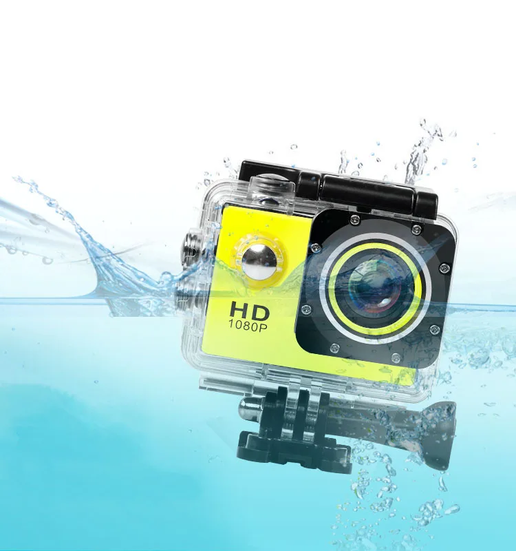 Спортивная мини-камера 1080P Full HD, водонепроницаемый чехол DV, водостойкая камера для подводного плавания, объектив 5 МП, видеокамера