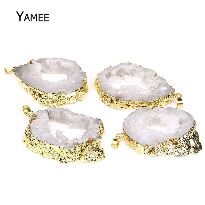 5 шт. Уникальные Подвески из драгоценных камней|stone pendant|geode stonequartz druzy |