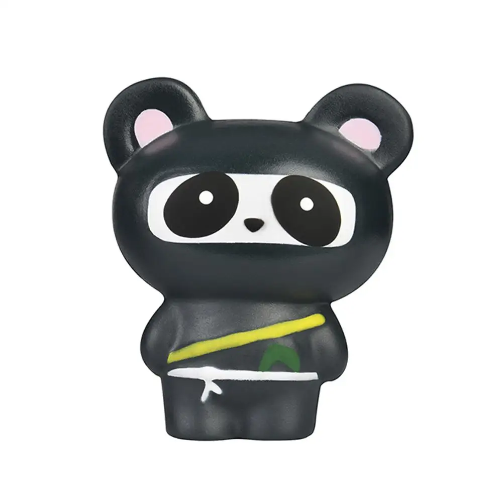 2 шт./упак. мягкими Ниндзя Одежда с изображением панды Squishys торт для снятия стресса игрушки для лепки ароматические для сжимания медленно распрямляющаяся забавная игрушка - Цвет: Dark Gray A