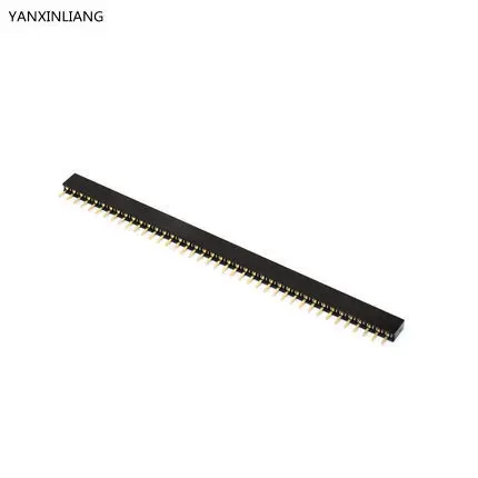 

10PCS Pitch 1.27mm 40 Pin Stright Female Single Row Pin Header Strip PCB Connector