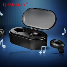 True Wireless Stereo Earbuds TWS Bluetooth Earphone Hands-free Earpiece with Mic Charger Dock for IOS Android Phone YZ143
