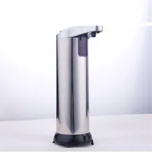 Серебряный дозатор жидкого мыла из нержавеющей стали автоматический датчик для ванной кухни HG5761