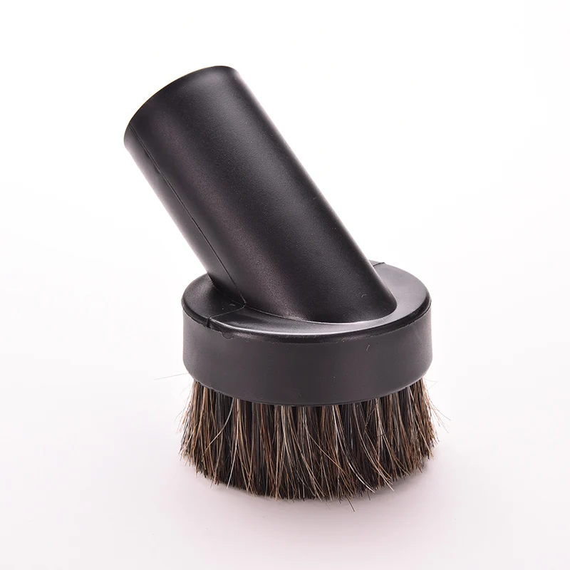 1 Pc Convenient Dusting Brush Dust Tool Round Horse Hair Vacuum Cleaner