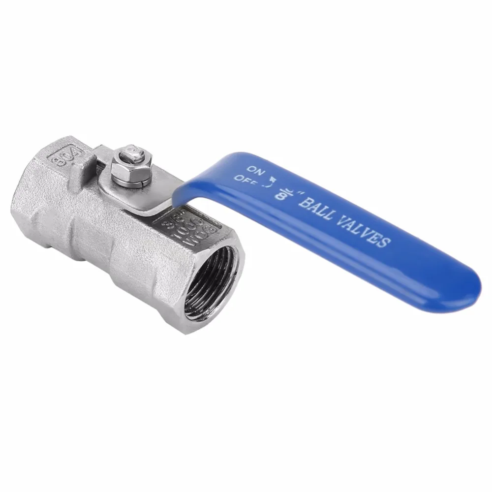 1Pcs DN15 Female 3 Way T-Type 304 Stainless Steel Ball Valve Ochoos Valve Balls 1Pcs DN15 Female 3 Way T-Type 304 Stainless Steel Ball Valve Ochoos Valve Balls