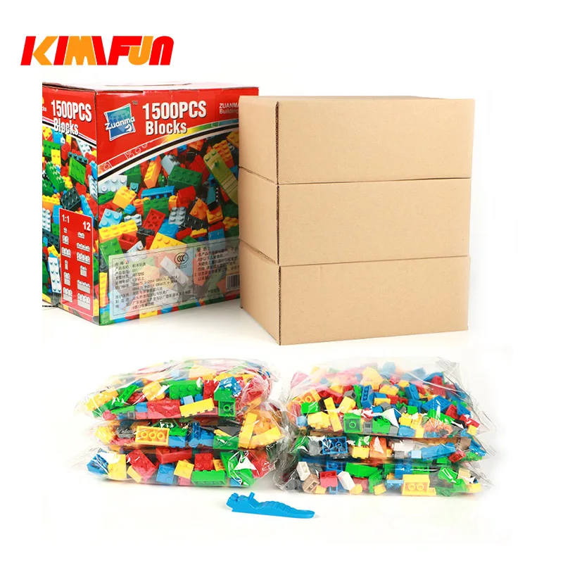 

1500Pcs Basics Building Blocks Bricks Set City DIY Creative Bricks Toy Christmas gifts Educational Compatible With Brand Blocks