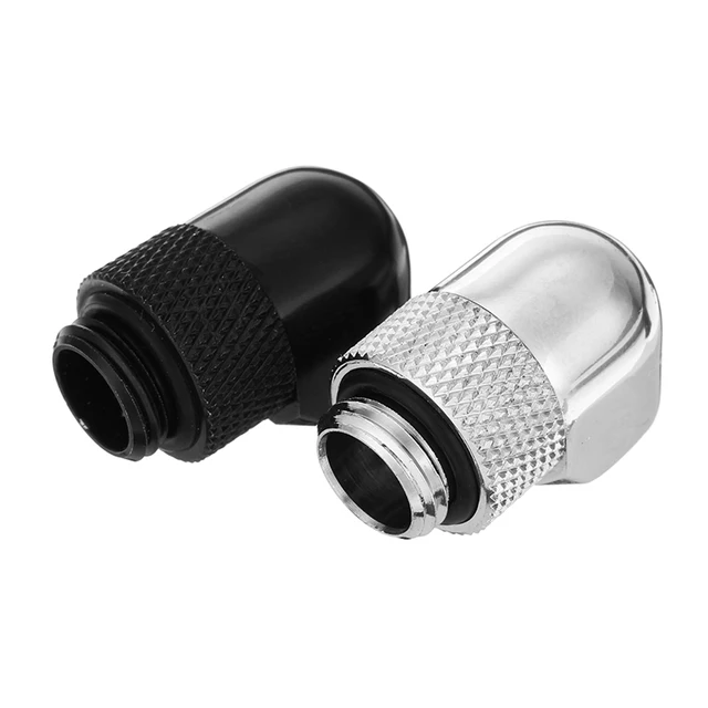 Special Price S SKYEE G1/4 Thread Female to Male Mini 90 Degree Rotary Compression Fittings Water Cooling Adaptors Connector Components for PC