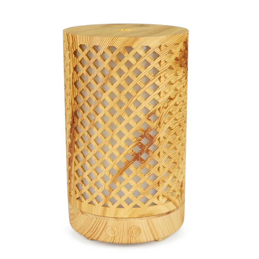 

Real Bamboo Essential Oil Diffuser Ultrasonic Aromatherapy Diffusers with 7 LED Colorful Lights and Waterless Auto Shut 150ml