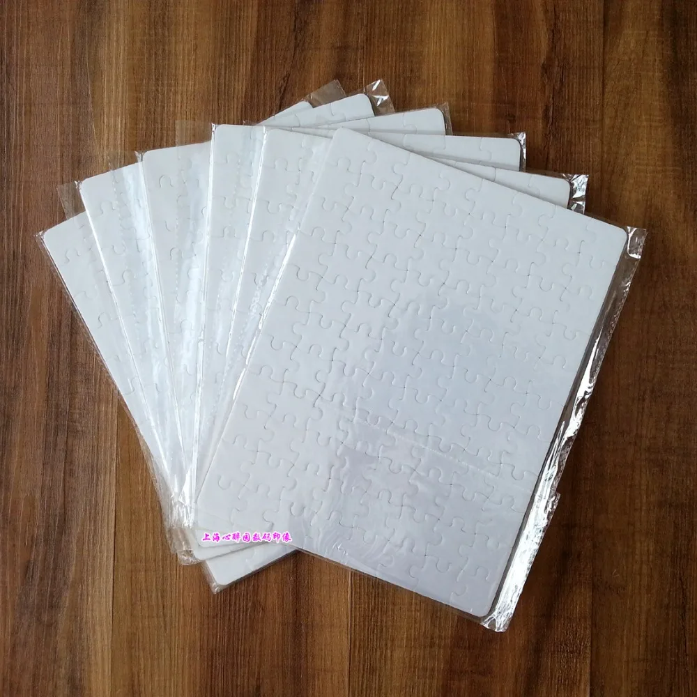 

Free Shipping 10inch 19x25cm Sublimation Blank Puzzles 10 pcs DIY Craft Jigsaw Puzzle Heat Press Sublimation INK Transfer