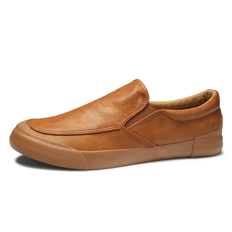 

Brand 2019 Fashion Soft Split Leather Breathable Men's Shoes Slip-on Mocassins Men Loafers Anti-skid Driving Casual Boat Shoes