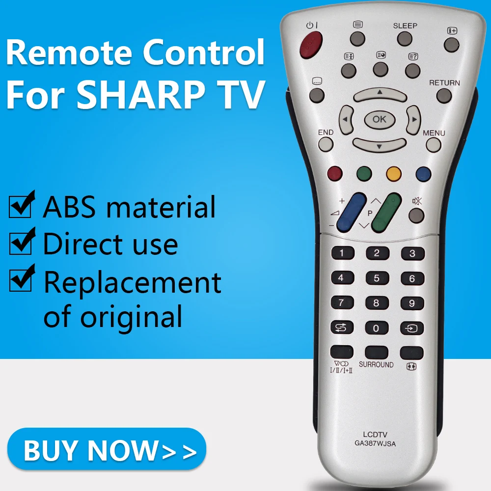 ZF para SHARP TV mando a distancia GA387WJSAcontroles remotos