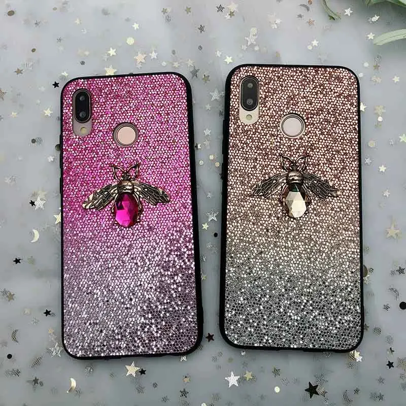 3D Diamond пчела чехол на мобильный телефон для Samsung Galaxy S10 S9 S8 A8 A6 плюс S7 край A9 A7 J8 2018 J5
