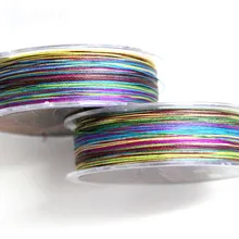 Высокое качество, 8 комплектов в партии, нитка серии одного метра катушка спиннинга для лодки линии подсчета лески PE линии красочный лошадь лески 100 м