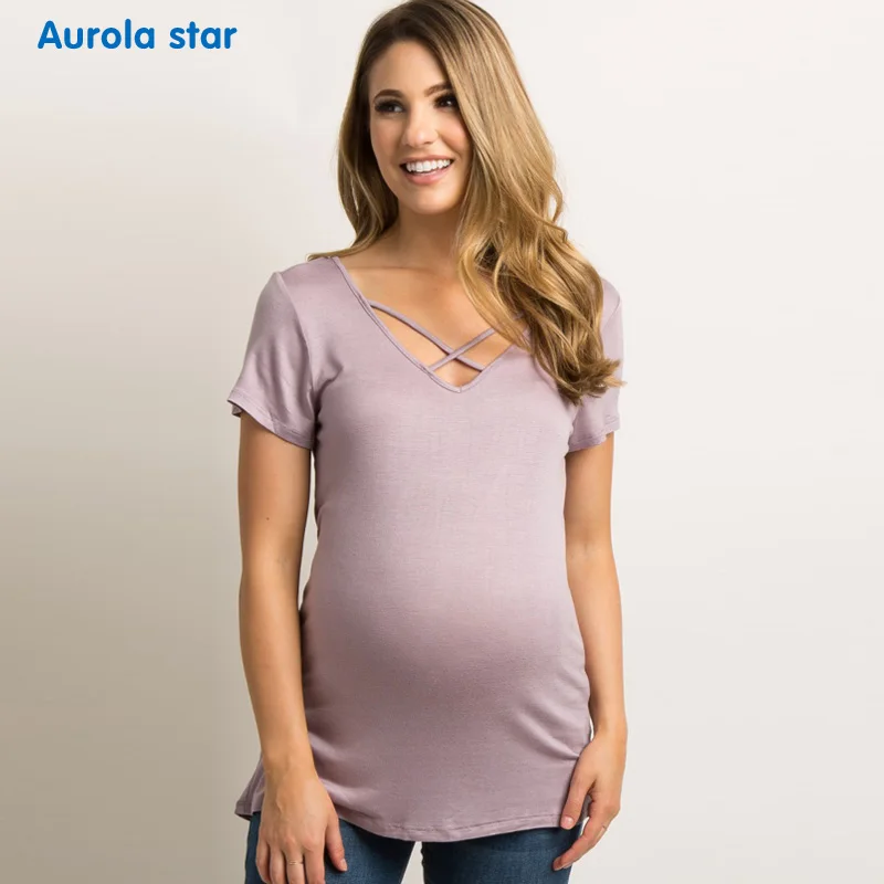 maternity blouse AS1771 Pink 002