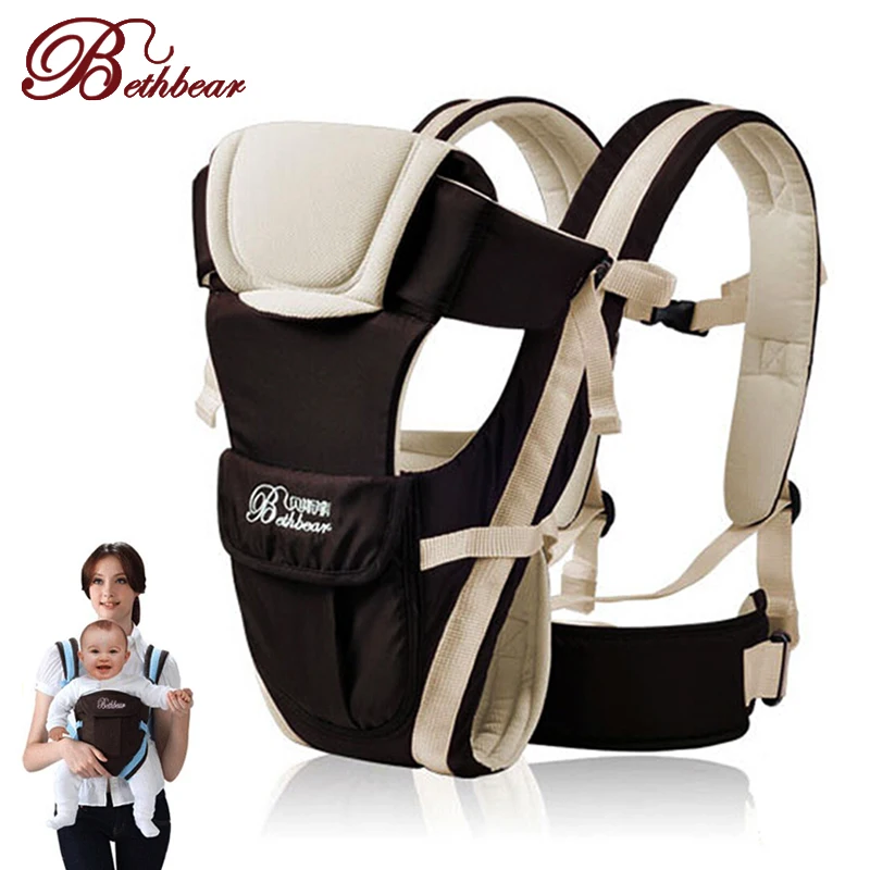 Beth Bear 0-30 Months Breathable Front Facing Baby Carrier 4 in 1 Infant Comfort