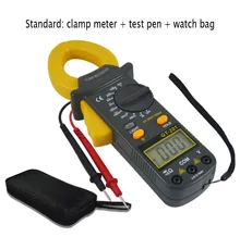 201 series portable digital display clamp multimeter HD backlight current meter resistance AC current clamp meter mastech ms2008a mini digital display clamp meter