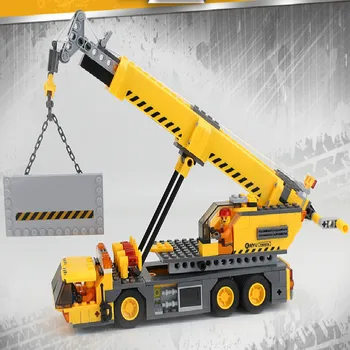 

Children's Educational Assembling Building Blocks Toys Heavy Crane 8045