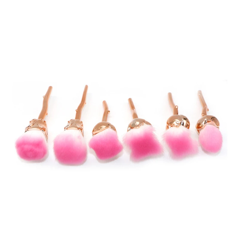 Sdreefge 1/6 pcs набор кистей для макияжа 3 цвета профессионального визажиста Румяна