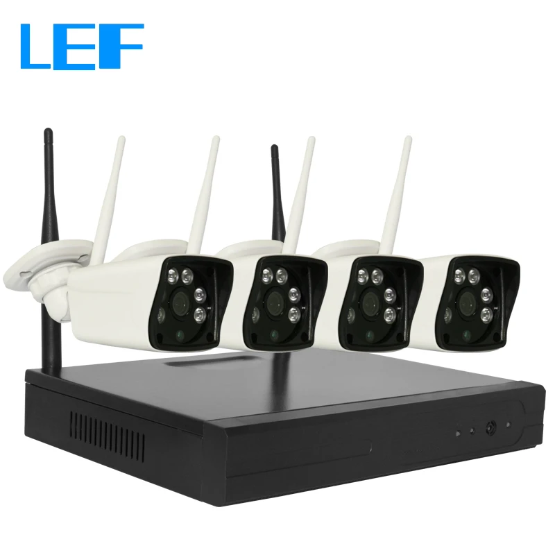 4CH NVR WI-FI Камера 4 ШТ. 1.3MP 960 P HD Водонепроницаемый Открытый беспроводной