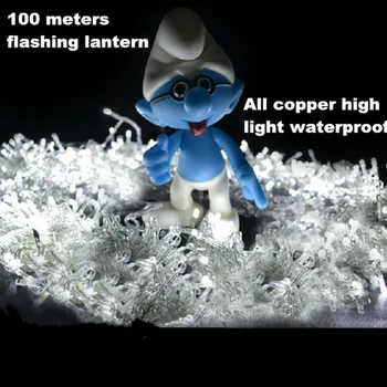 

100 m lamp string lights copper wire high brightness and waterproof landscape lamp square/ park/ party a small lights