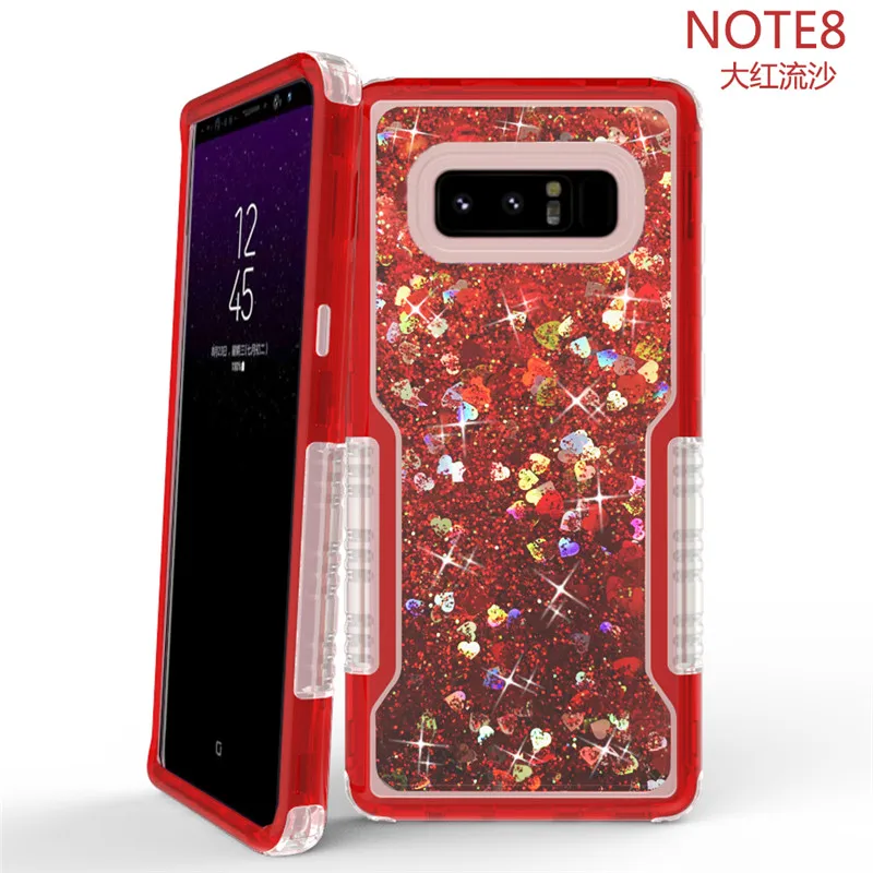 

Front&Back 360 Protective Case For Samsung s8 s9 Plus note8 note9 Clear Crystal Diamond Fashion Glitter Anti Knock Hybrid Armor