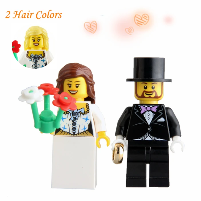 

Wedding Bridegroom Bride Groom Mini Man Building Blocks Bricks Gifts Compatible With Lego