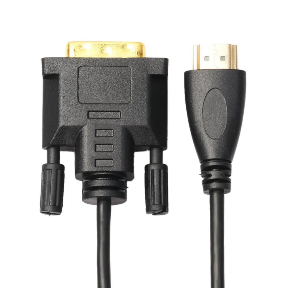 Кабель преобразователь с HDMI на DVI D 24 + 1 штырьковый адаптер штекер 3D 1080P для LCD DVD HDTV