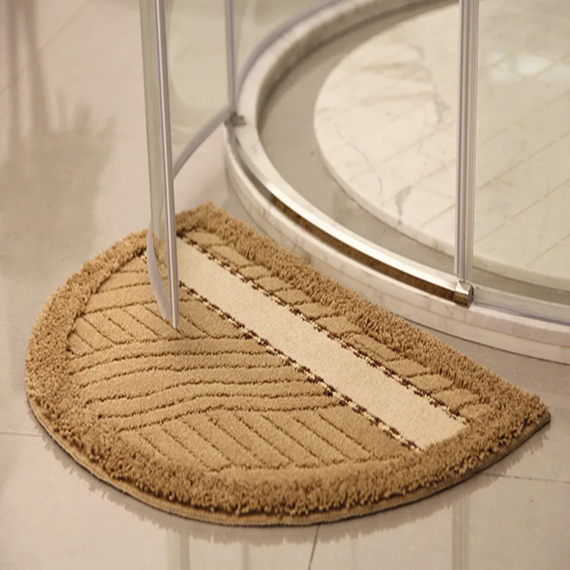 

Super Soft Absorption Non-slip Mat In The Bathroom Bath Carpet Semicircle Bath Mats Toilet Mat Floor Rug,tapete banheiro,tapete