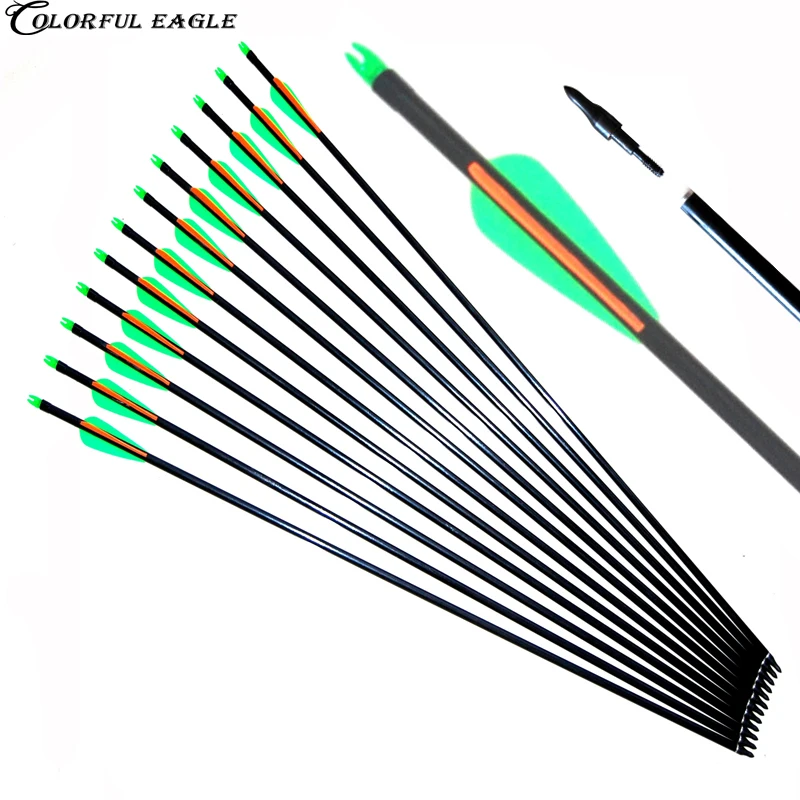 12PCS//SET LED Luminous Arrow Nock Outdoor Hunting Archery Arrow Tail Light J5