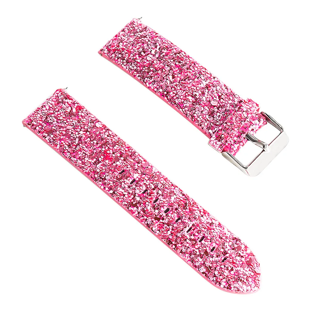 Fitbit Versa Lite модный бренд женские Ремешки для наручных часов красивая блестящая Звезда кожаный ремешок Ремешок saat kordonu - Цвет ремешка: Pink