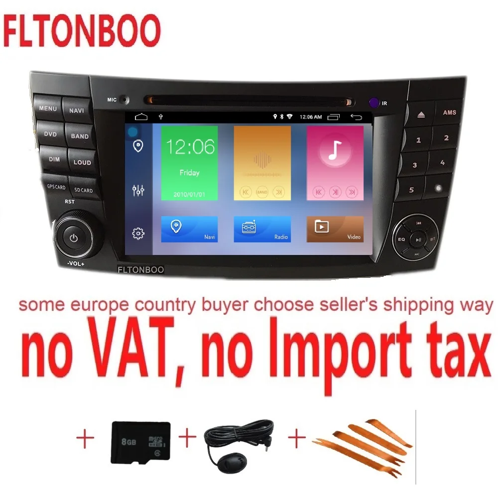

7" Android 9 2 din Car GPS Navigation radio dvd player for Mercedes BENZ CLS CLASS W211 E220 E300 E350 E240 E270 E280 W219