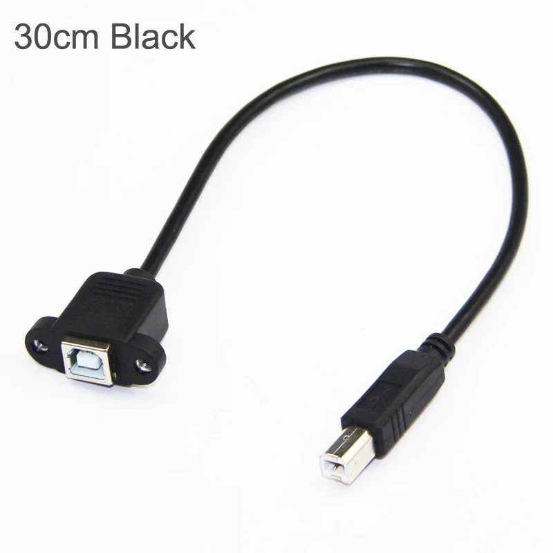 USB 2 0 Тип B папа к Женский принтер удлинитель с винт крепления панели отверстие 30