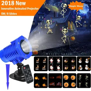 

VNL IP65 Animated Led Projector Light High brightness 5W Sata Elk Patterns Waterproof For Halloween Christmas Party Holiday
